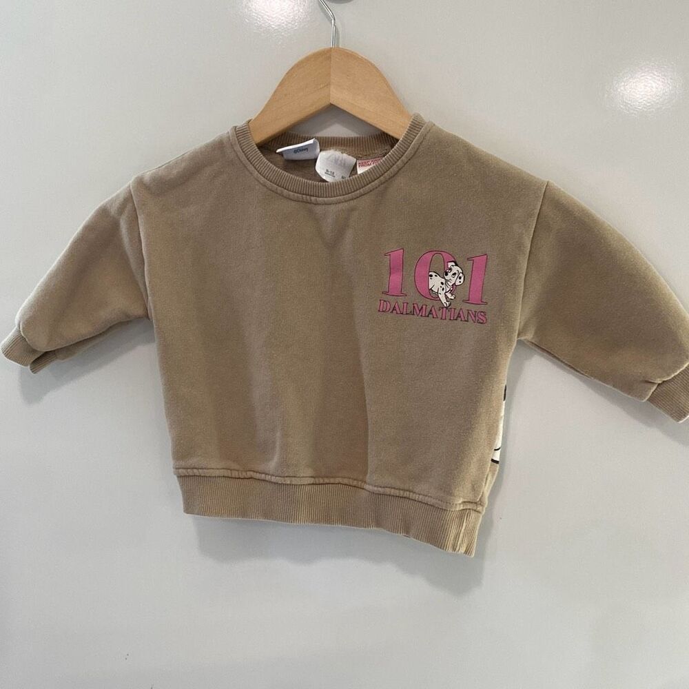 ‎Zara Disney 101 Dalmatians sweatshirt 9-12 months